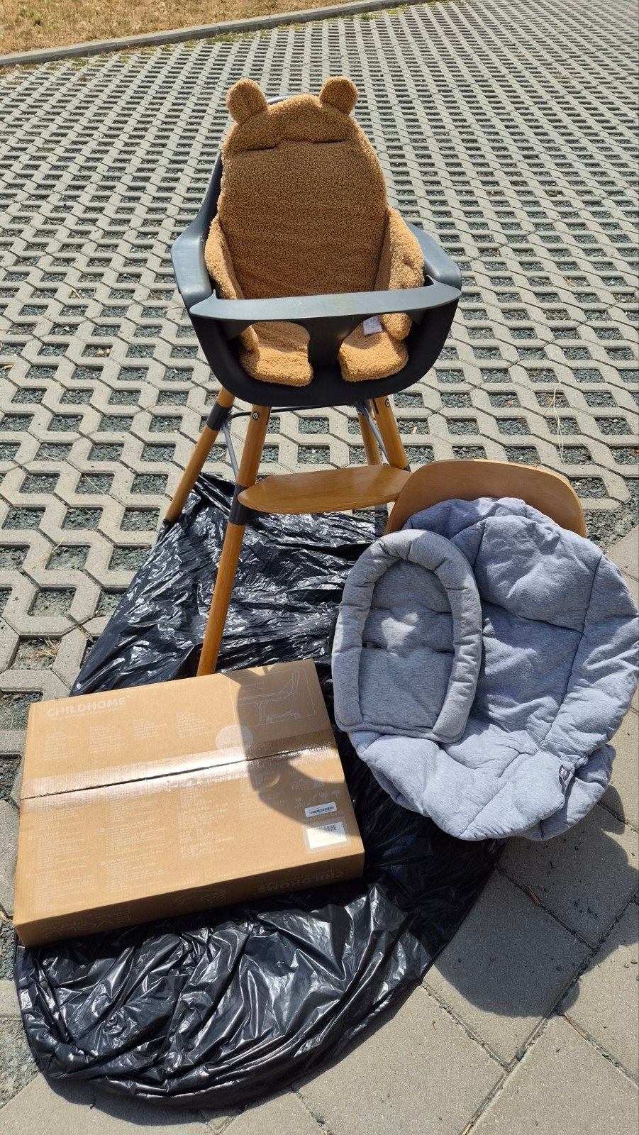 childwood evolu baby + accessoires, Ophalen, Zo goed als nieuw, Meegroeistoel, Afneembaar eetblad