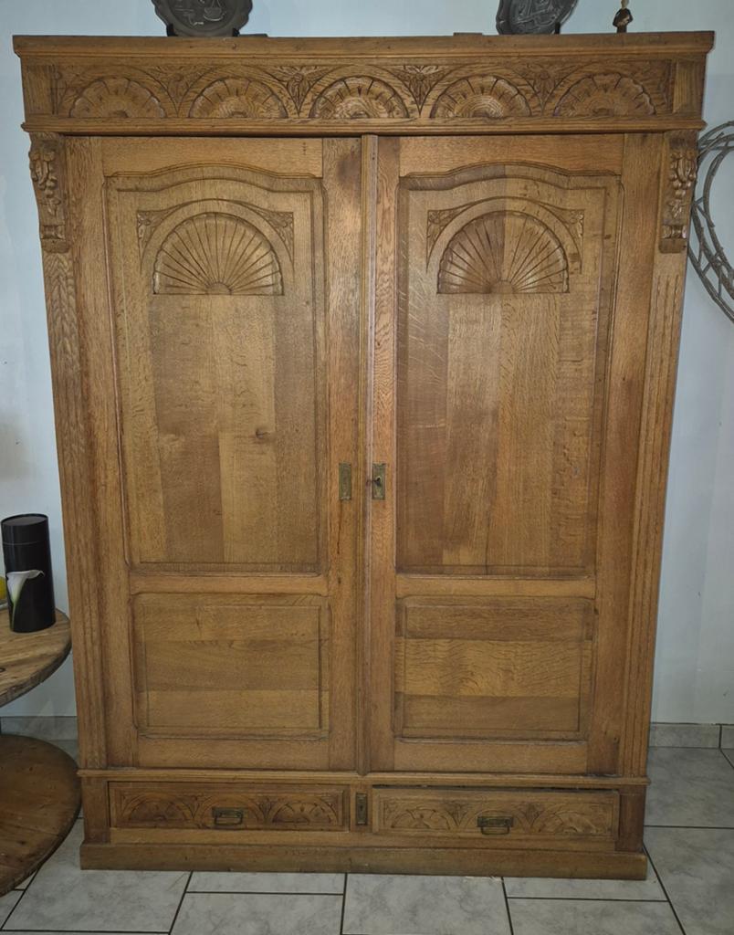 Ancienne armoire garde-robe, Antiek en Kunst, Antiek | Meubels | Kasten, Ophalen