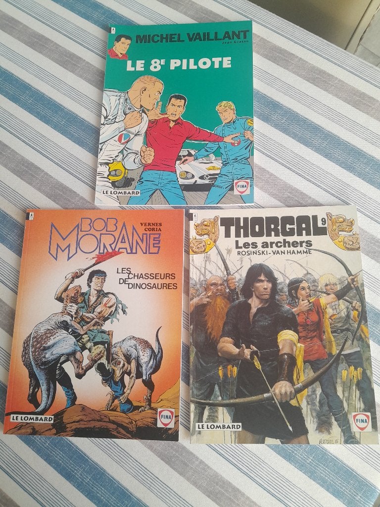 3 Albums FINA M.Vaillant - Bob Morane - Thorgal Neuf, Enlèvement ou Envoi