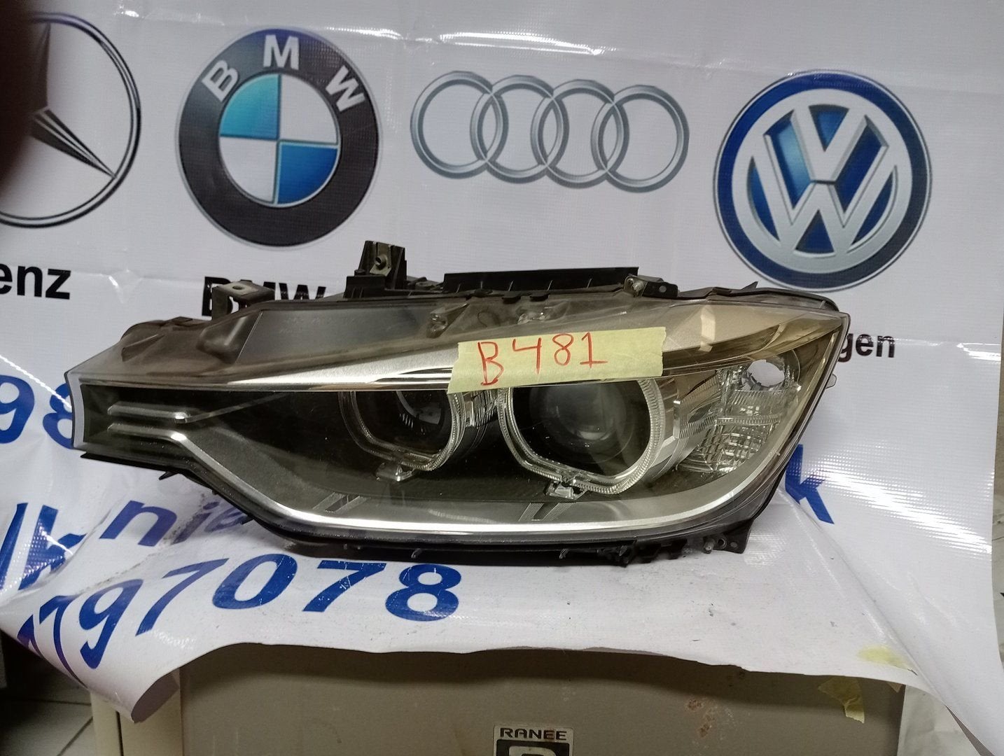 BMW 3 SERIE F30 F31 XENON LED KOPLAMP Links 63117314531, Gebruikt, -, -, Ophalen of Verzenden
