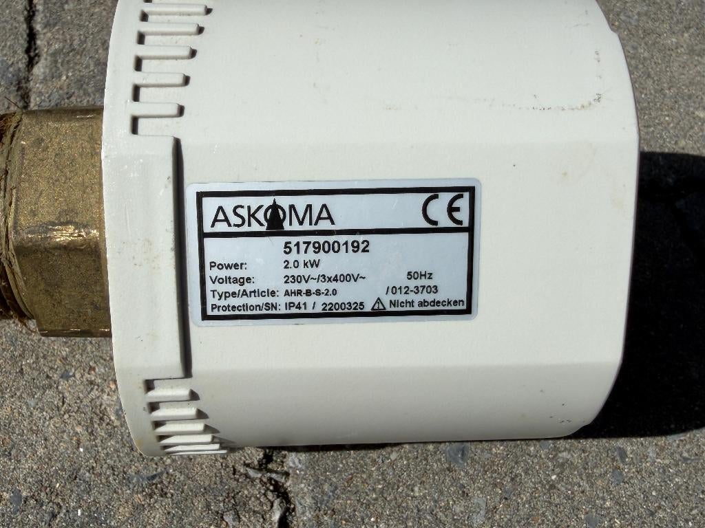 Résistance électrique 2kw boiler askoma 517900192, Bricolage & Construction, Chauffe-eau & Boilers, Enlèvement, Utilisé, Élément