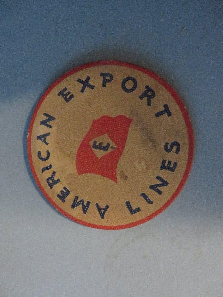 bierviltje RARE American Lines Export scheepvaart, Verzamelen, Ophalen of Verzenden, Zo goed als nieuw, Motorboot, Overige typen