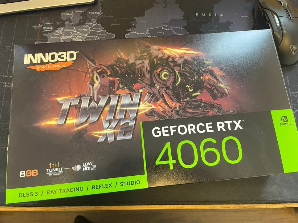 INNO3D GeForce RTX 4060 8GB zeer mooie staat, Informatique & Logiciels, Cartes vidéo, Enlèvement ou Envoi, Comme neuf, GDDR6