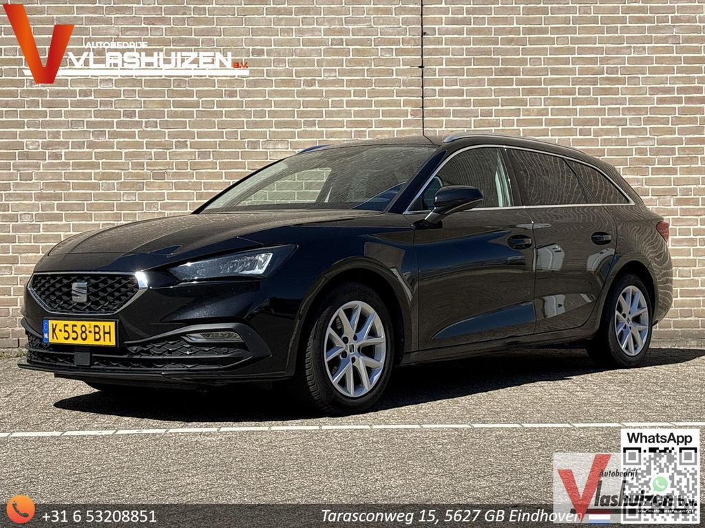Seat Leon Sportstourer 1.5 TSI Style Launch Edition | € 7.40, Auto's, Seat, Leon, Zwart, Bedrijf, Grijs