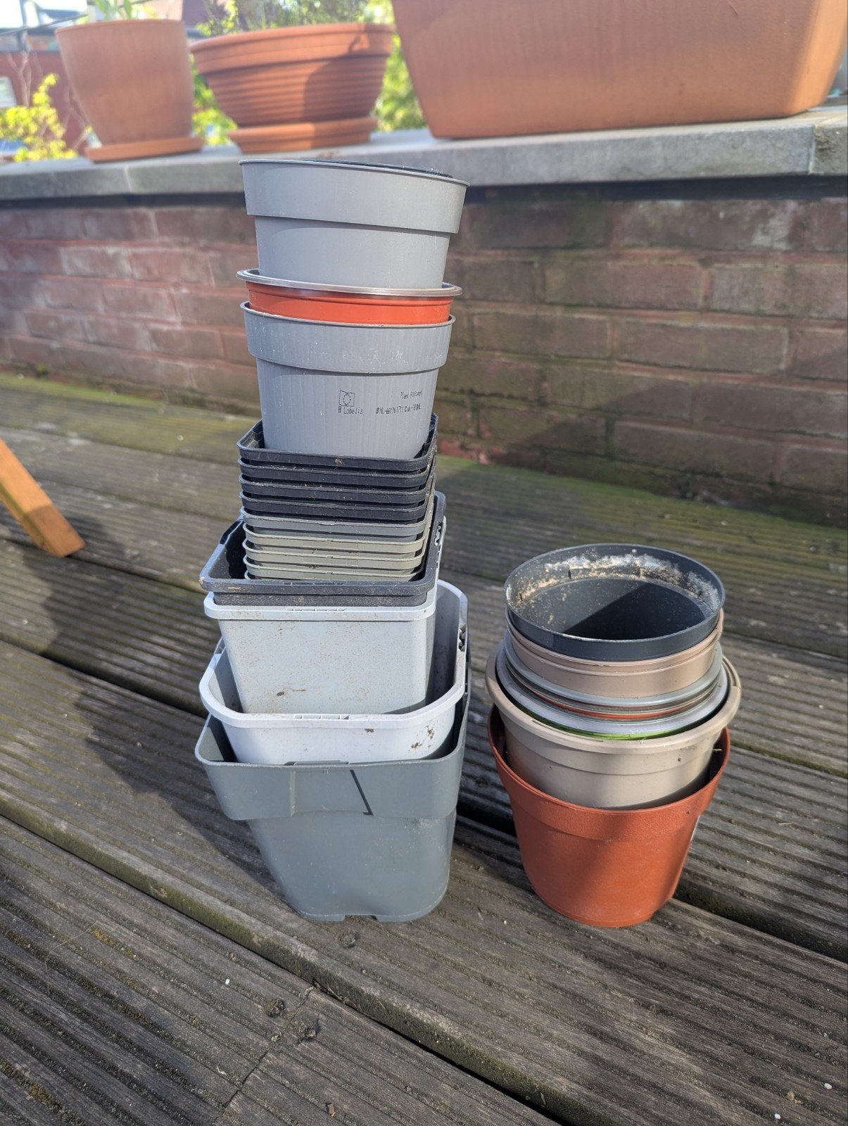 Plastic kweekpotten gratis, Tuin en Terras, Bloempotten, Ophalen