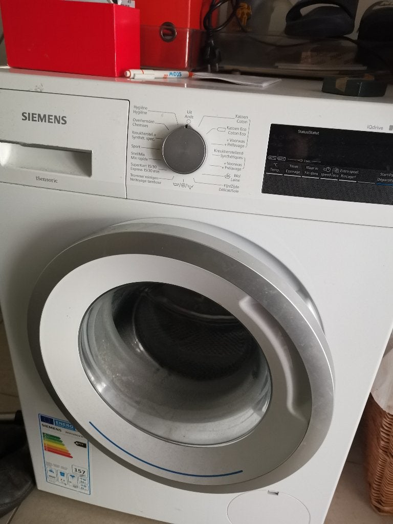 wasmachine Siemens IQDrive, Electroménager, 1200 à 1600 tours, Classe énergétique A ou plus économe, Chargeur frontal, Enlèvement