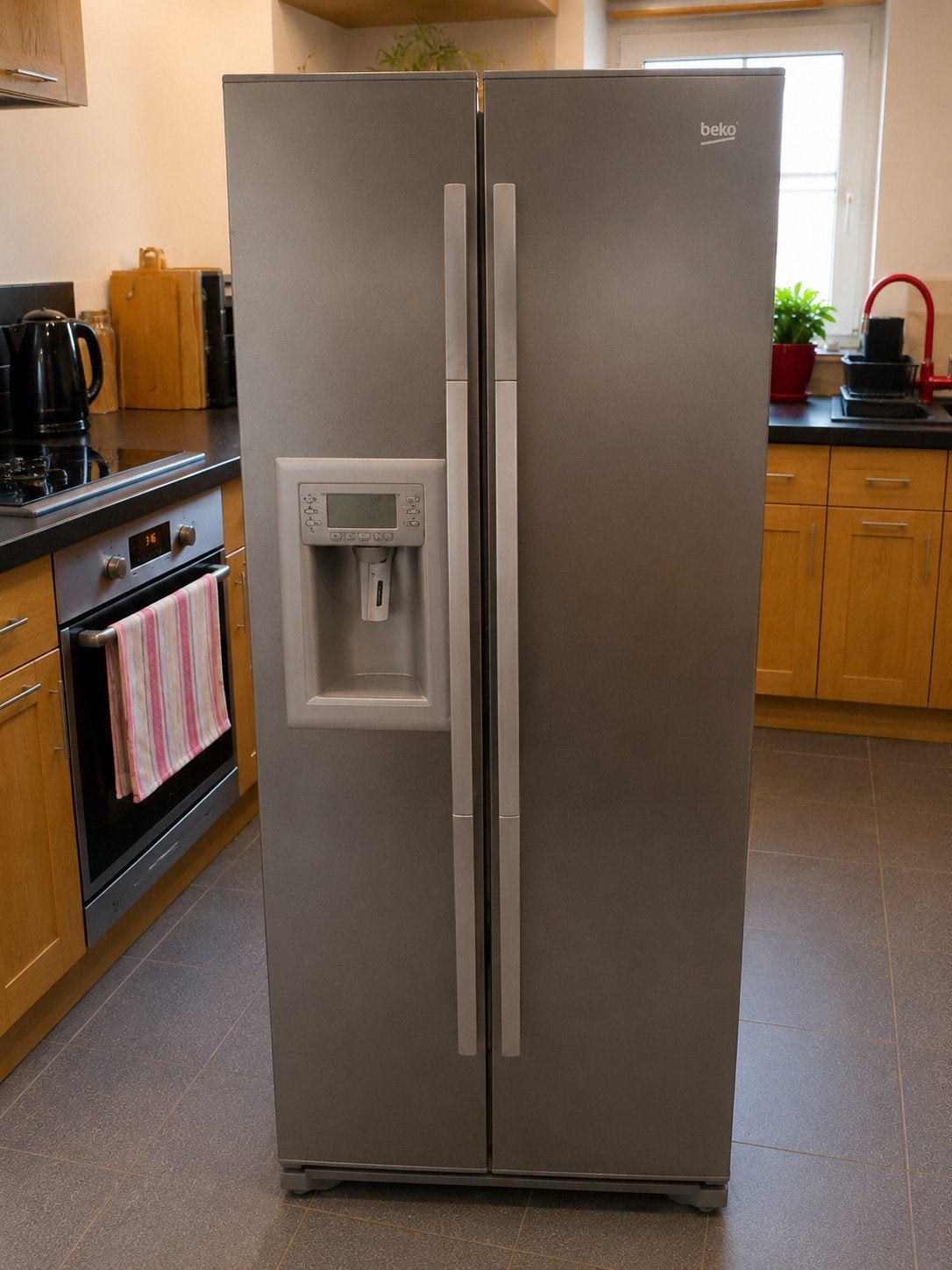 Réfrigérateur américain Beko/frigo/congélateur/distributeur, Electroménager, Enlèvement