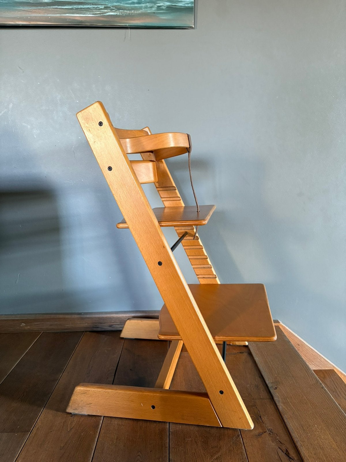 Tripp Trapp, Stokke meegroeistoel eikhout, Kinderen en Baby's, Kinderstoelen, Ophalen, Gebruikt, Meegroeistoel
