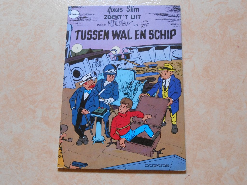 Guus slim 16 Tussen wal en schip 1979 1 ste druk, Boeken, Eén stripboek, Ophalen of Verzenden, Nieuw, M. Tilleux