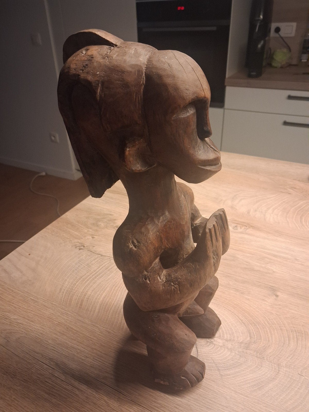 afrikaans oud beeldje, 3260 gr, 36 cm hoog,, Antiek en Kunst, Ophalen, Beeld