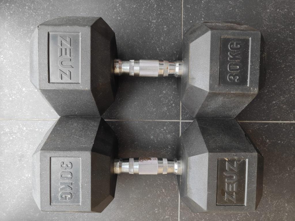 Dumbbell Set 2x30kg, Sport en Fitness, Fitnessmaterialen, Ophalen, Zo goed als nieuw, Dumbbell