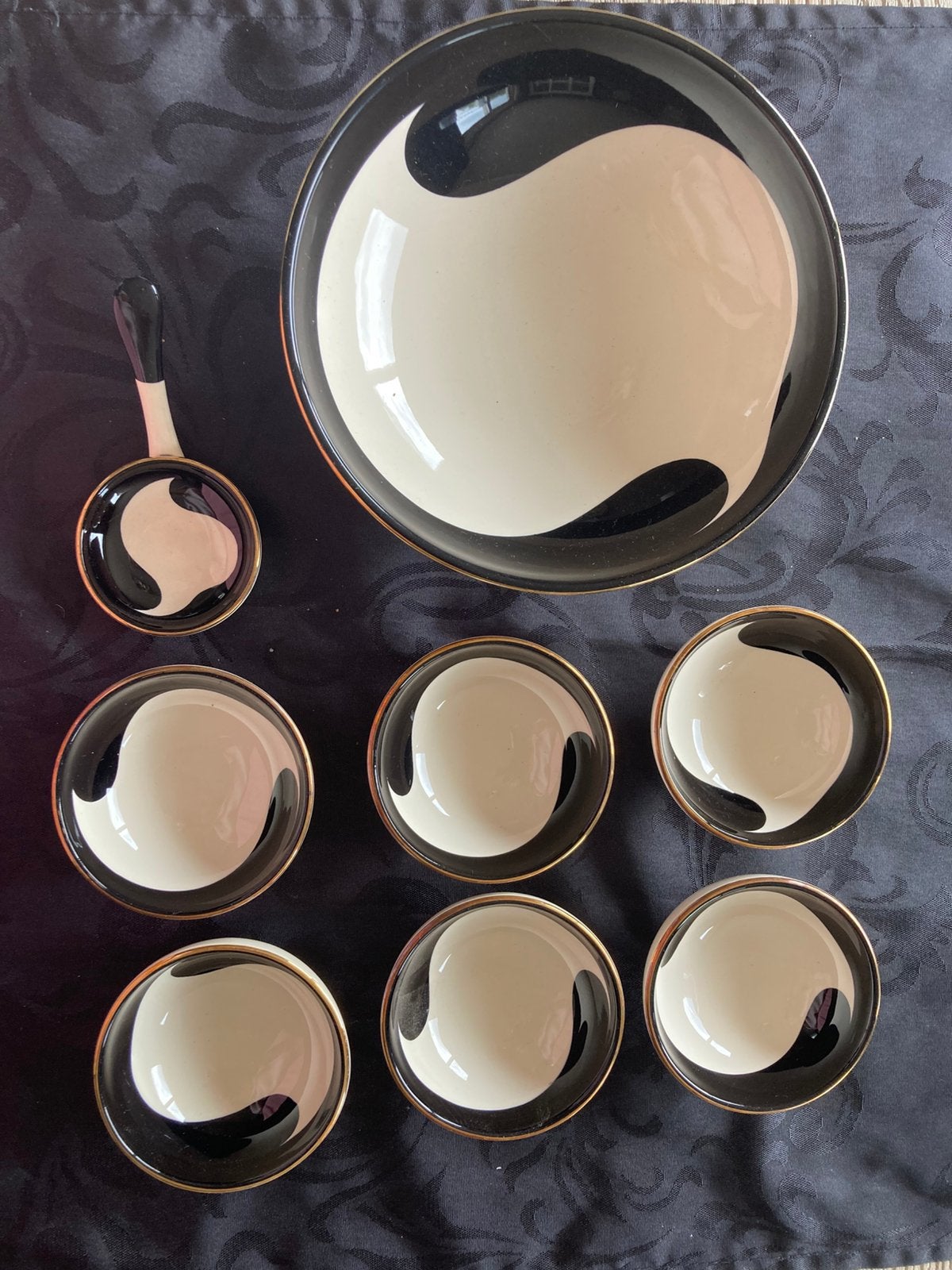 Yin yang apero schaaltjes, Ophalen