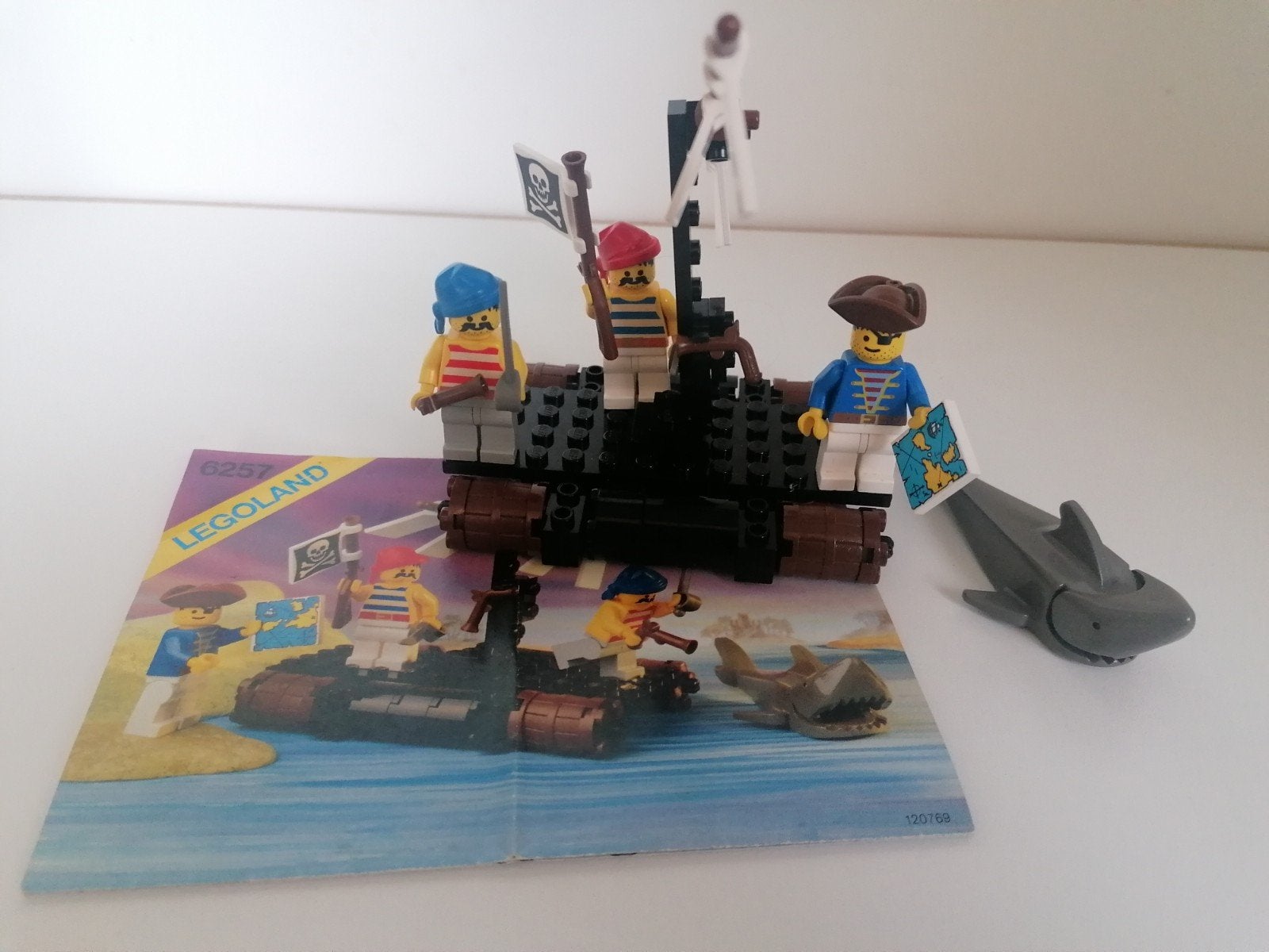 LEGO Vintage Pirates 6257 - Castaway's Raft (1989) notice, Enfants & Bébés, Enlèvement ou Envoi, Lego, Ensemble complet, Comme neuf