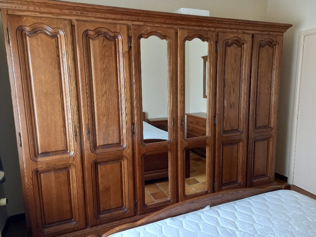 slaapkamer, Ophalen, Gebruikt, Tweepersoons, Donker eik - kan perfect in een ander kleur