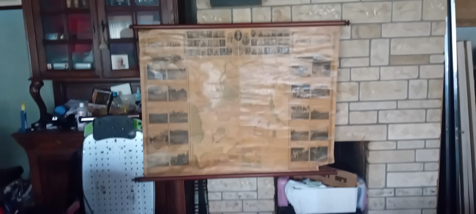 oude kaart Congo, Antiek en Kunst, Ophalen, Kaart