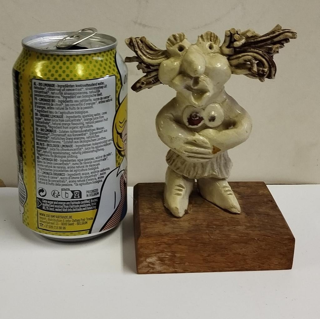 Ovengod beeldje in klei, 13 cm hoog, Enlèvement ou Envoi