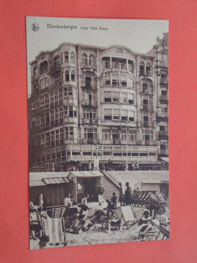 Blankenberge - Blankenberghe Hotel Petit Rouge, Collections, Enlèvement ou Envoi, 1920 à 1940, Affranchie, Flandre Occidentale