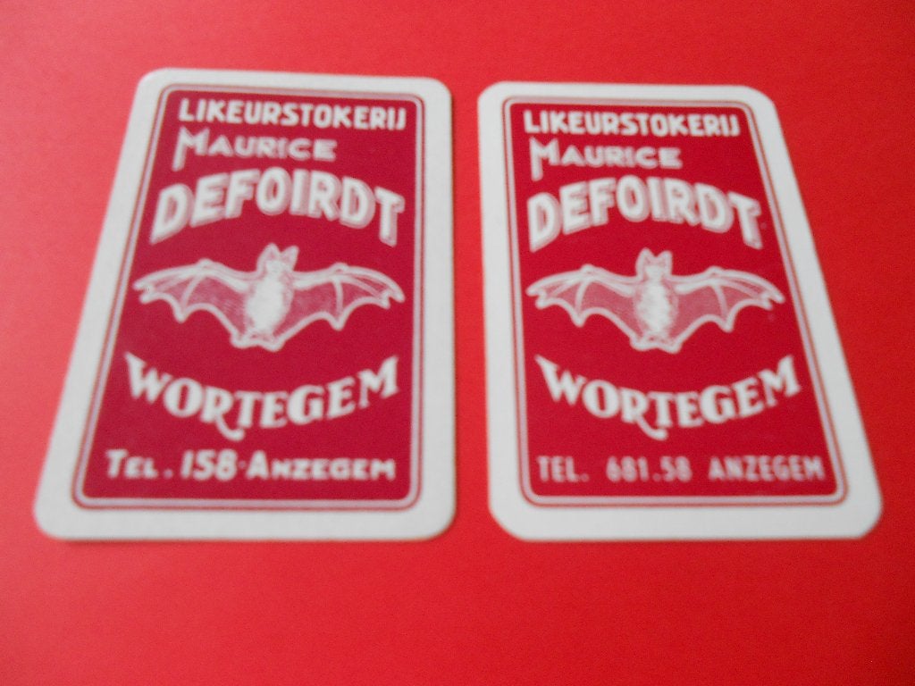 2 jokers LIQUEURS DEFOIRDT, Enlèvement ou Envoi, Utilisé, Joker(s)