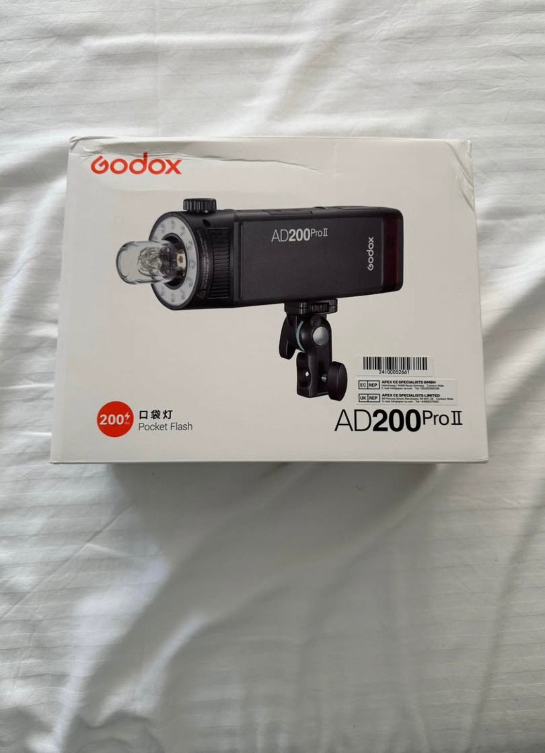 Flash Godox ad200pro ii + support bowens, TV, Hi-fi & Vidéo, Enlèvement, Comme neuf, Godox