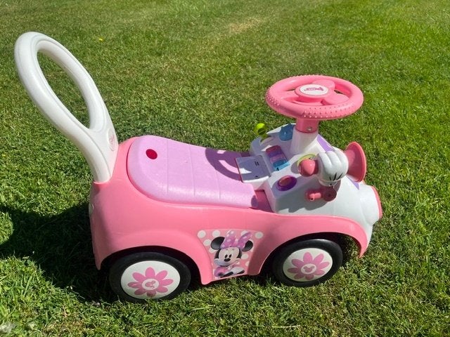 Loopauto Minnie Mouse, Kinderen en Baby's, Speelgoed | Buiten | Voertuigen en Loopfietsen, Ophalen