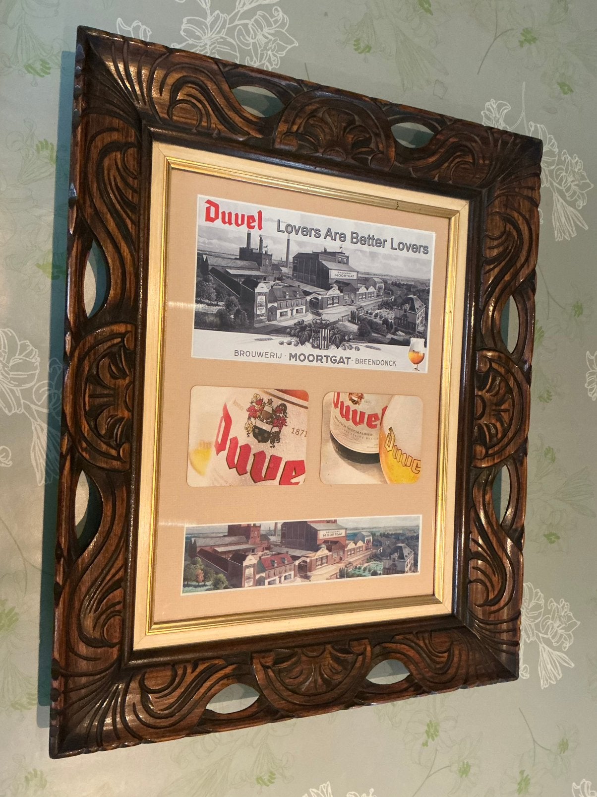 DUVEL mixt retro decokader, Verzamelen, Ophalen of Verzenden, Duvel
