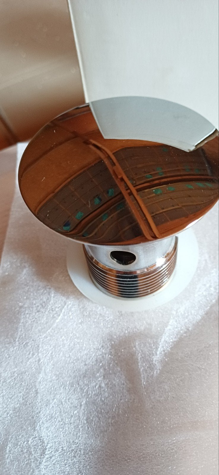 Lavabo afvoerplug chroom, Doe-het-zelf en Bouw, Ophalen of Verzenden, Nieuw, Chroom, Wastafel
