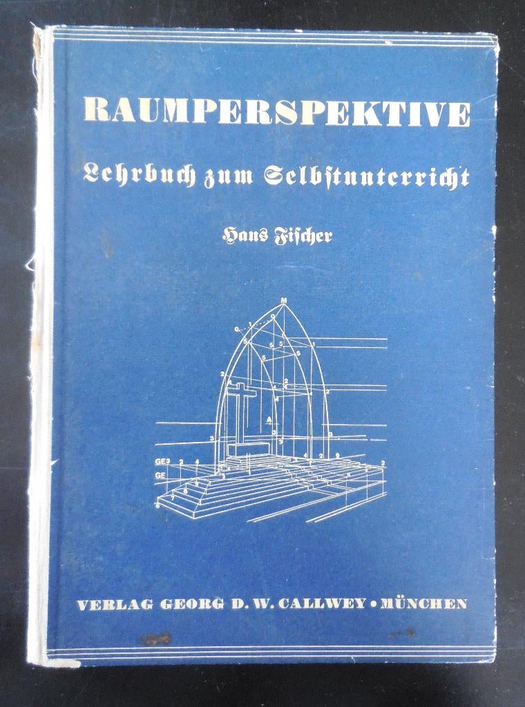 Raumperspektive - H. Fischer - 1943, Antiek en Kunst, Ophalen of Verzenden