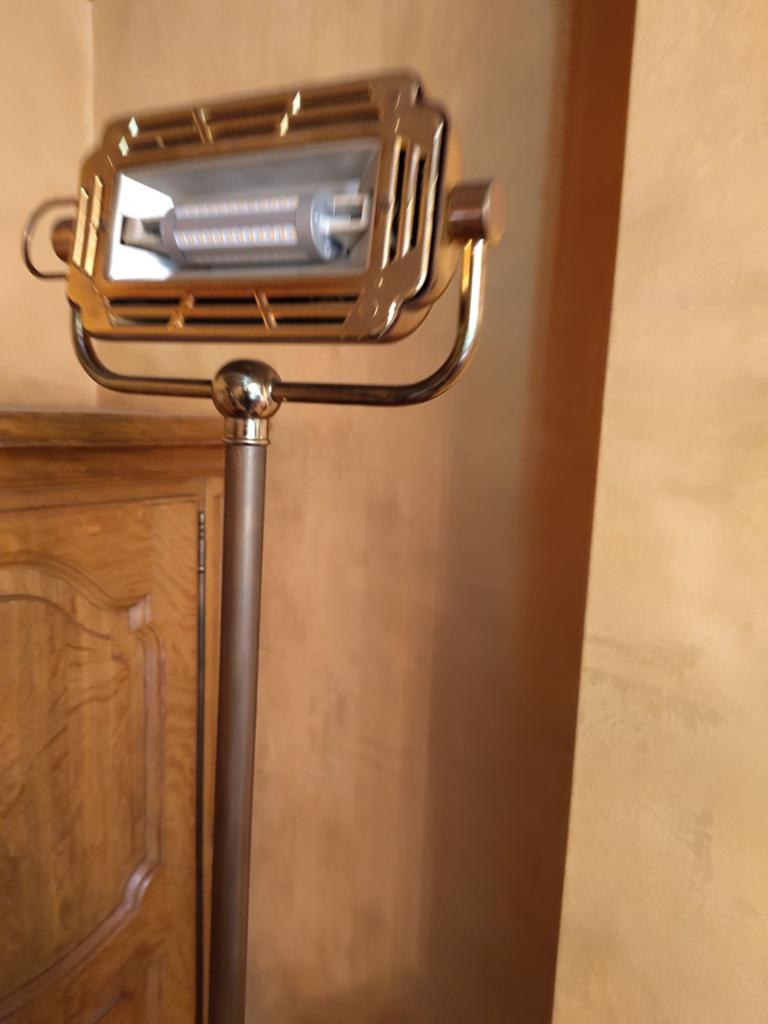 Vintage industriële theaterlamp / vloerlamp, Huis en Inrichting, Lampen | Vloerlampen, Ophalen