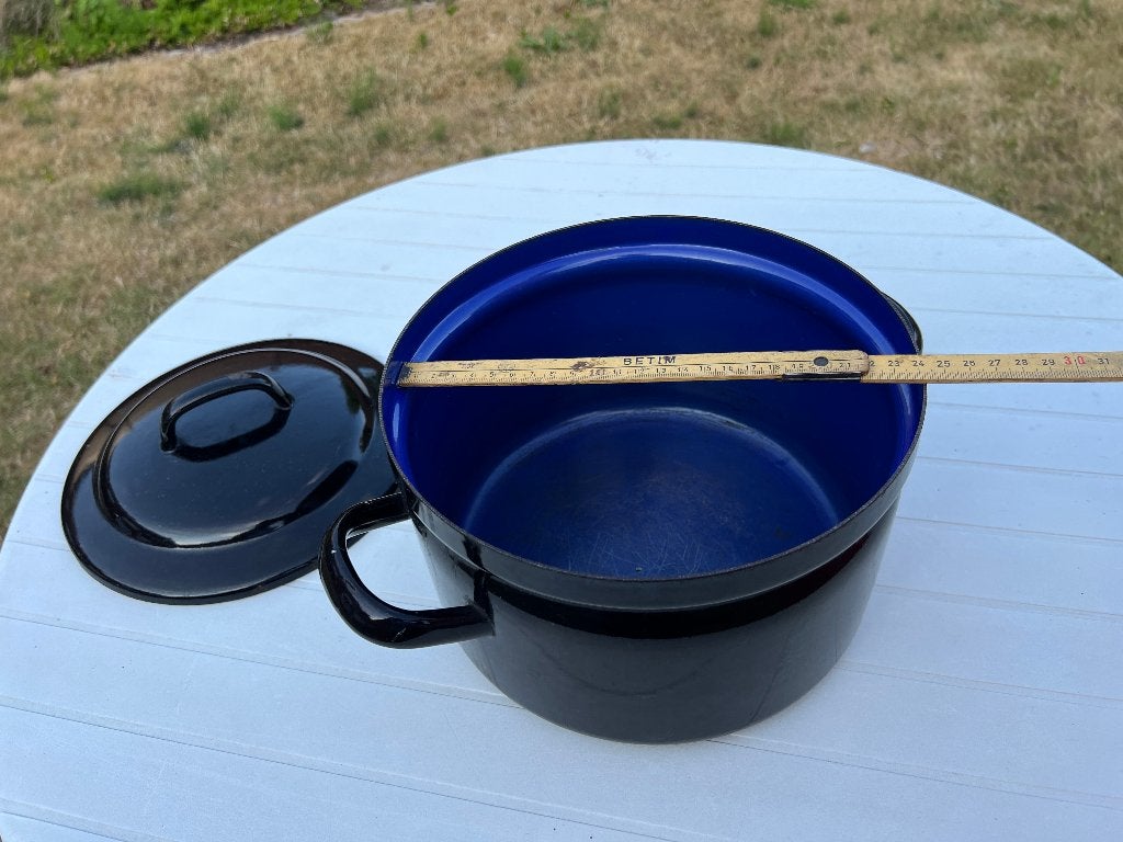 Kookpot - Diameter 24 cm - Hoogte 15 cm - Volume 5 liter, Huis en Inrichting, Antiaanbaklaag, Gebruikt, Ophalen of Verzenden, Kookpan
