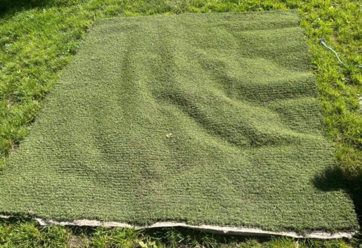 Kunstgras, Tuin en Terras, Gras en Kunstgras, Ophalen, Zo goed als nieuw, Kunstgras
