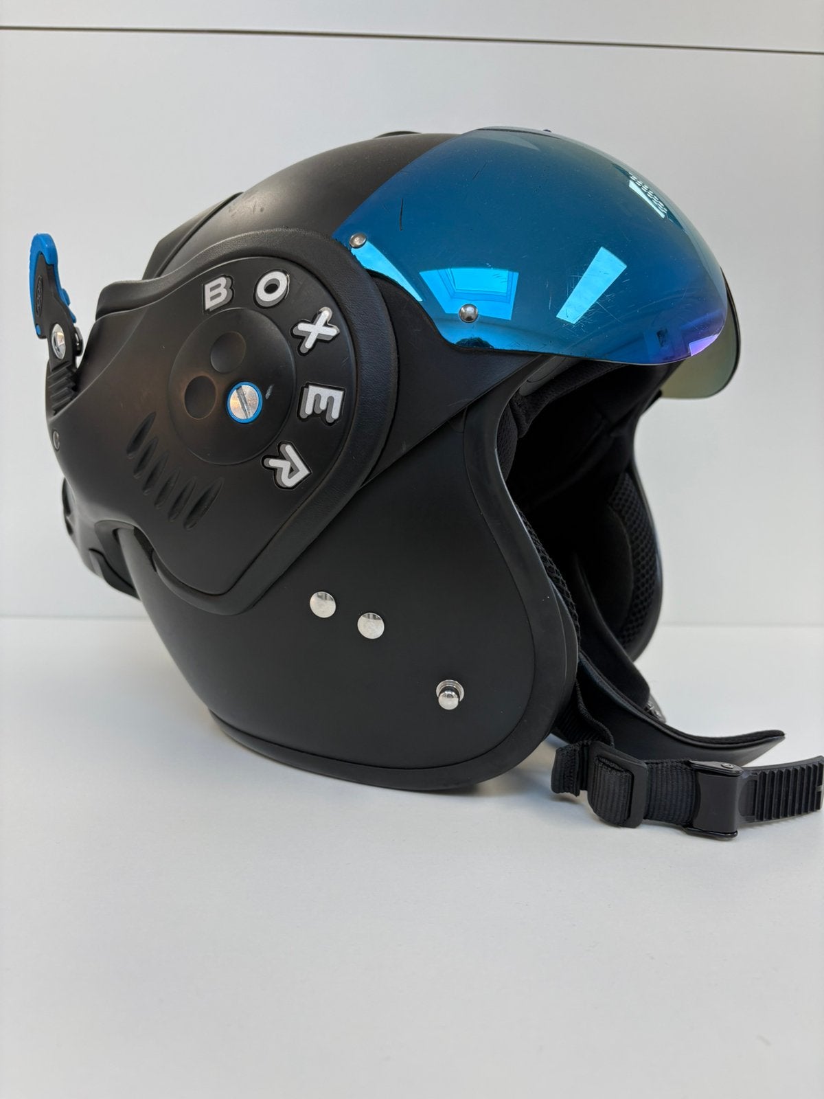 Roof Boxer V8 Helm, Fietsen en Brommers, Brommerhelmen, Ophalen, Gebruikt, Extra large of groter