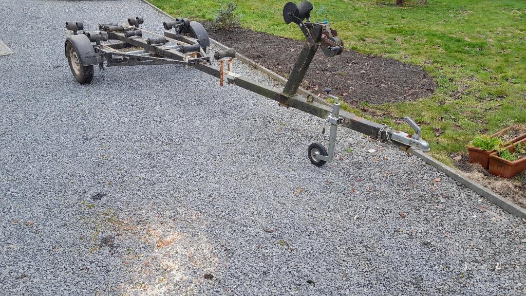 Boot trailer Spanker, Watersport en Boten, Ophalen, Minder dan 1500 kg, Gebruikt, Open zeilboottrailer