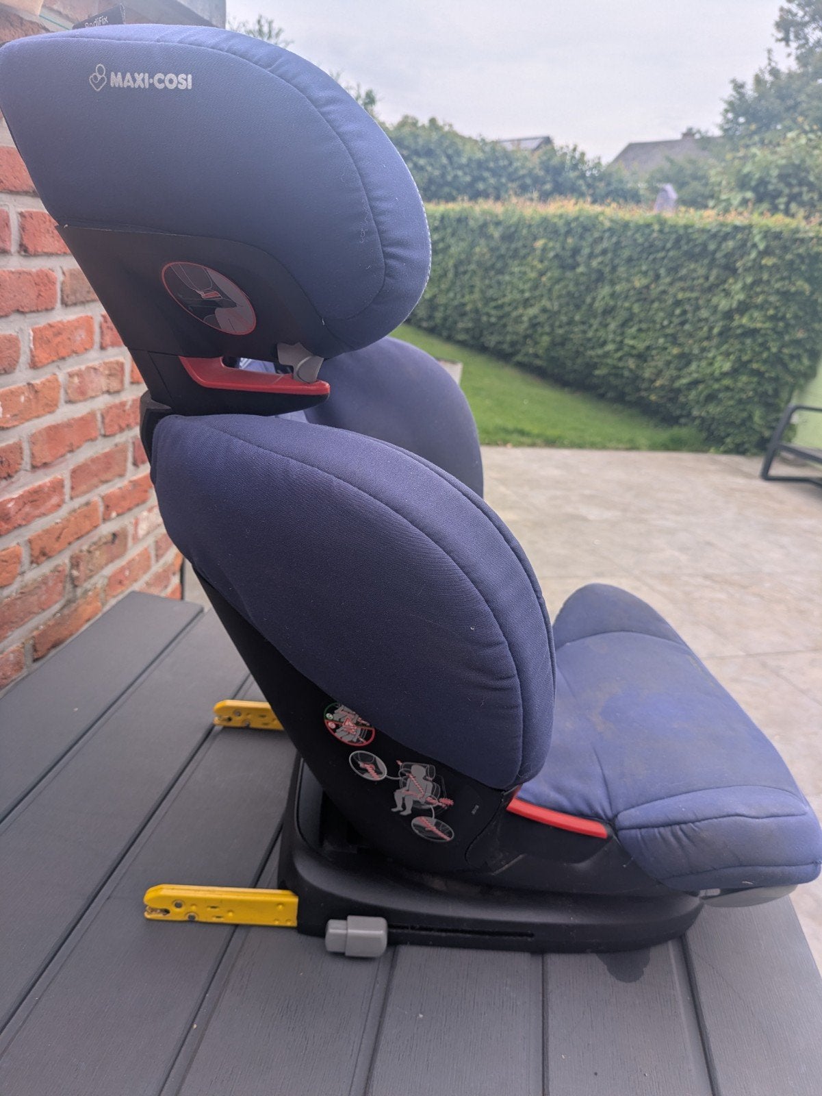 Maxi cosi rodifix, Ophalen