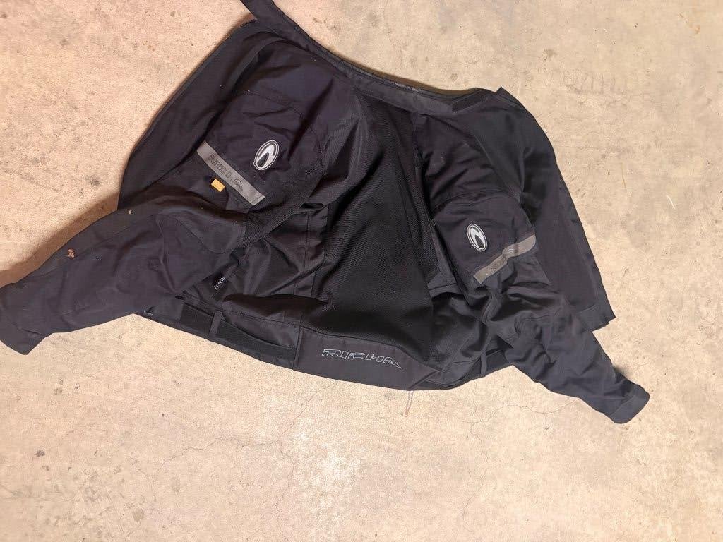 Richa zomer motorjas zwart 2XL - Inclusief D3O protectie, Motoren, Ophalen, Jas | textiel, Heren, Richa