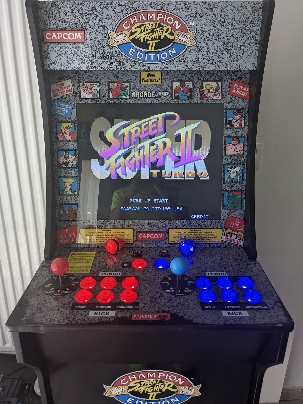 Arcade1up street fighter 2 (raspberry pi modded), Ophalen, Zo goed als nieuw