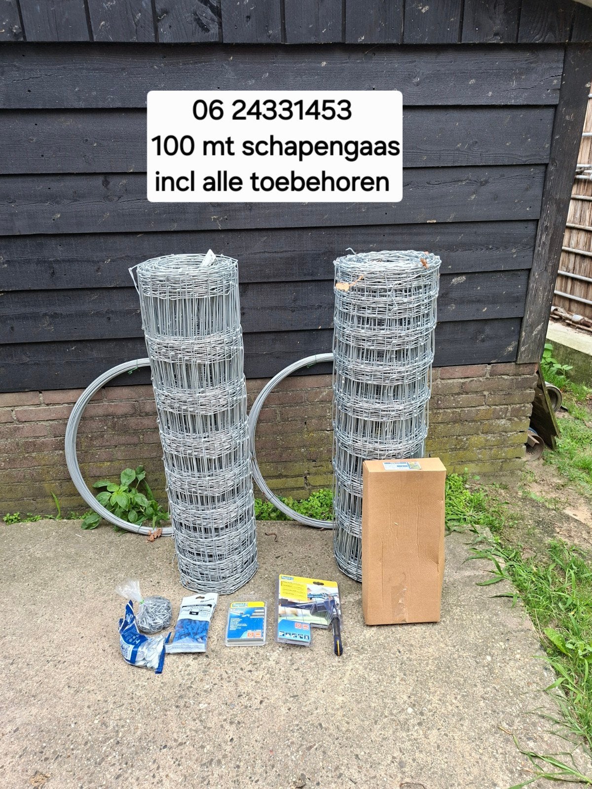 100 mt schapengaas met alle toebehoren, Enlèvement, Neuf