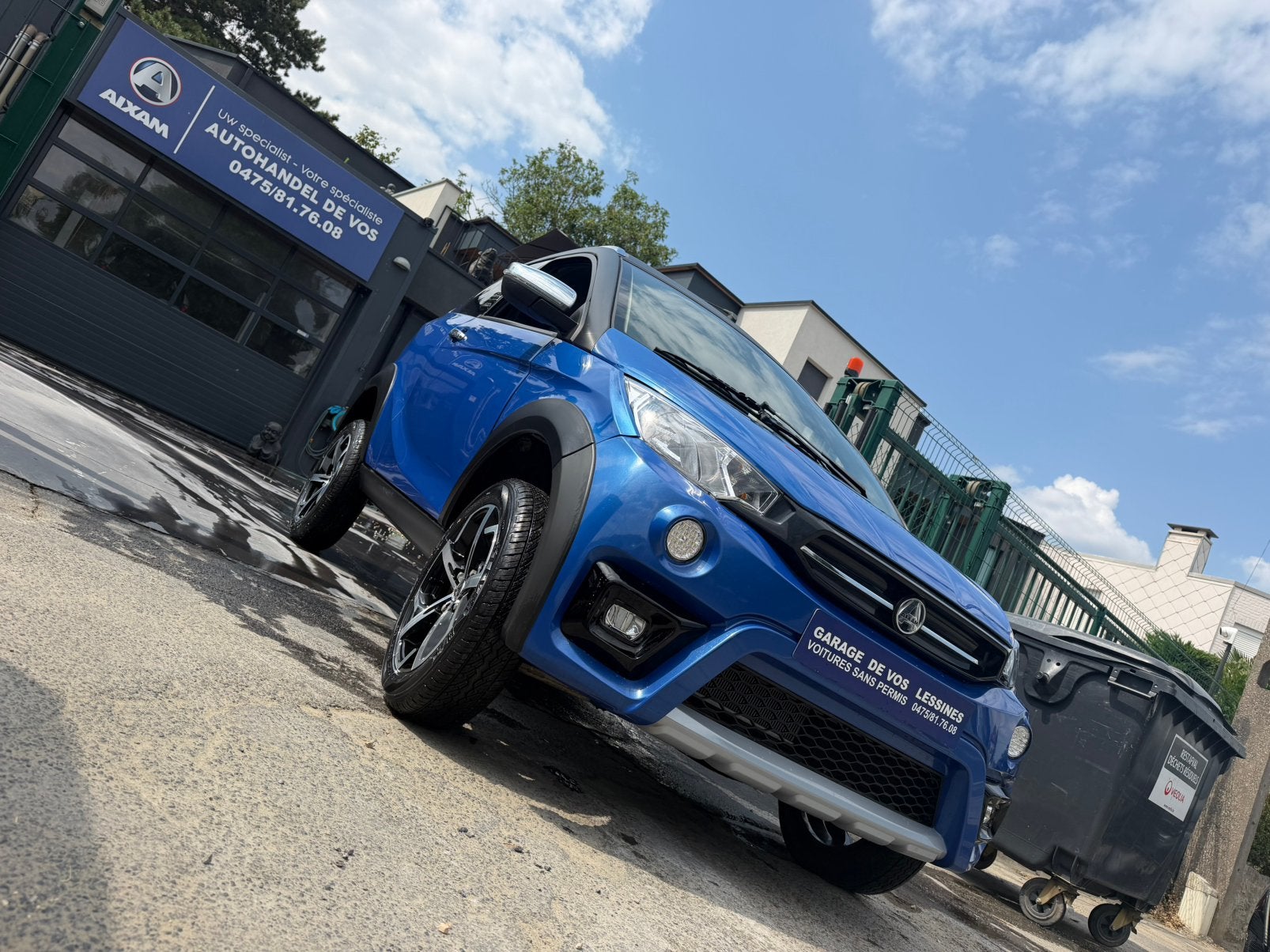 aixam crossover superluxe slechts 5000lm!!, Auto's, Aixam, Blauw, Leder, Diesel, 6 kW