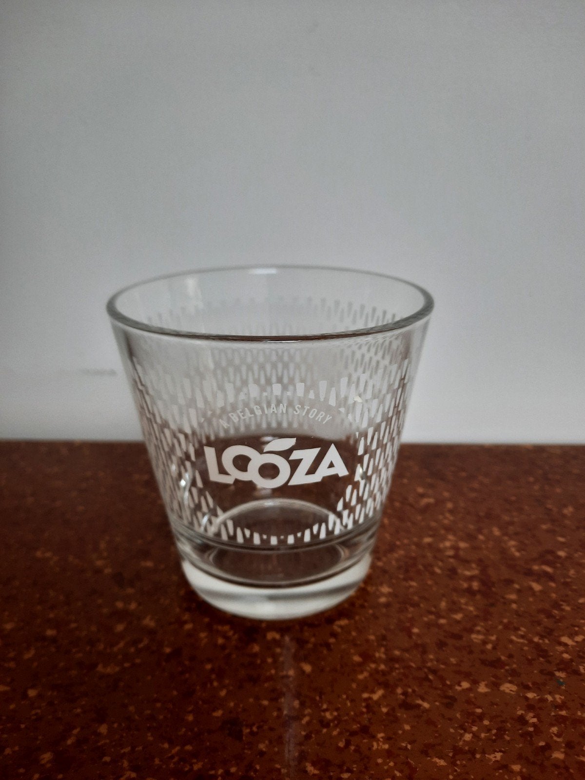 set van 8 vintage Looza glazen, Ophalen of Verzenden, Zo goed als nieuw, Frisdrankglas