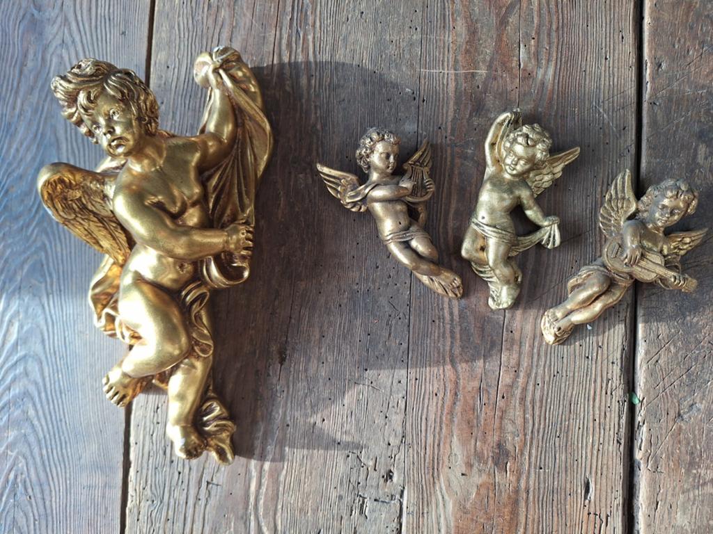 Anges dorés 4 x ange, Enlèvement ou Envoi