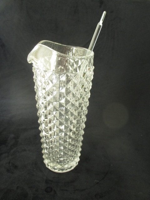 vintage glazen kan met stookje, Ophalen