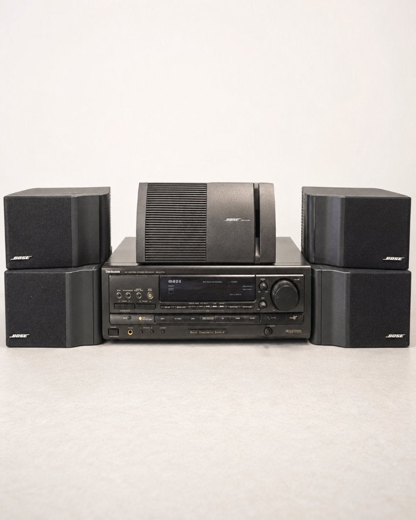 Bose speakerset + Technics SA-AX710 receiver, Ophalen, Stereo speakers, Gebruikt, 120 tot 150 watt