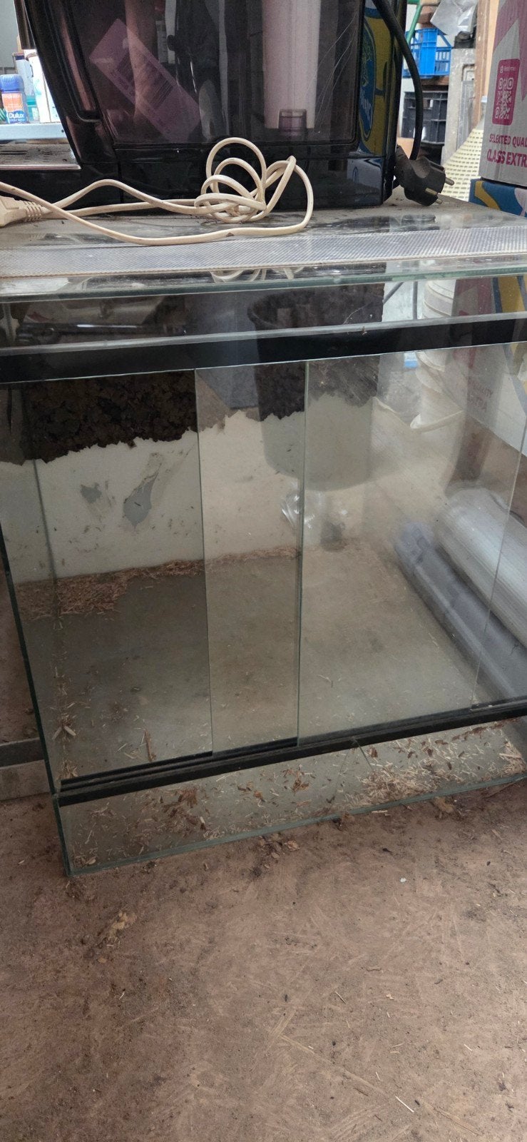 Terrarium in glas., Ophalen