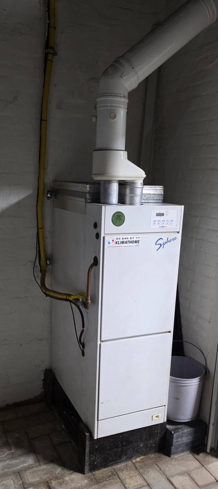 Sterke Multicalor Sphere 30 warmeluchtverwarming compleet, Enlèvement, Thermostat, Haut rendement (HR)