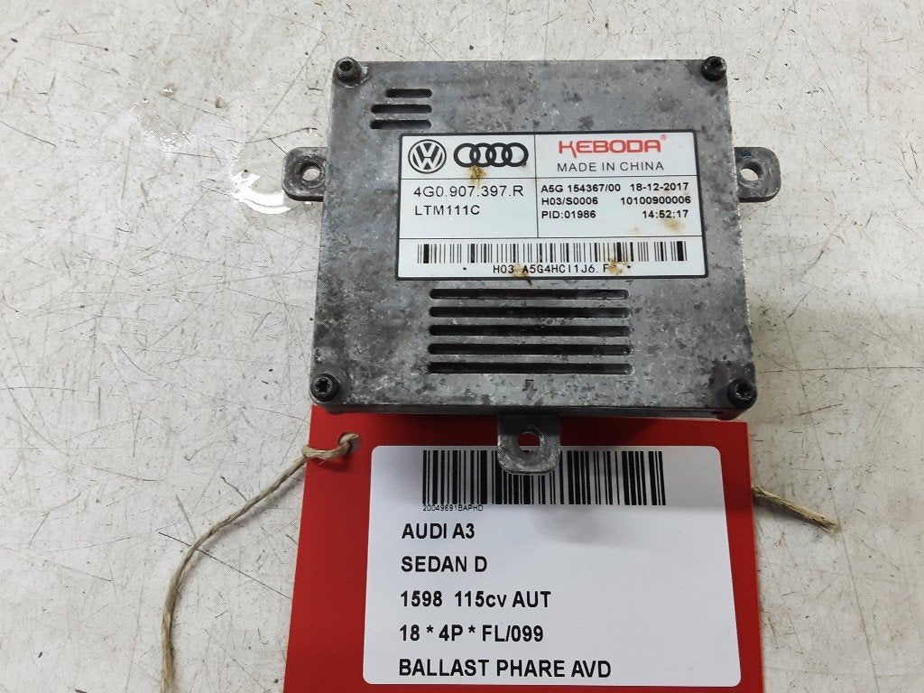BALLAST DE PHARE XENON DROIT Audi A3 Limousine (8VS / 8VM), Mevr. I. Hauben, Audi, Utilisé, Rue de l'Espoir 34 34
4030  GRIVEGNÉE, BE