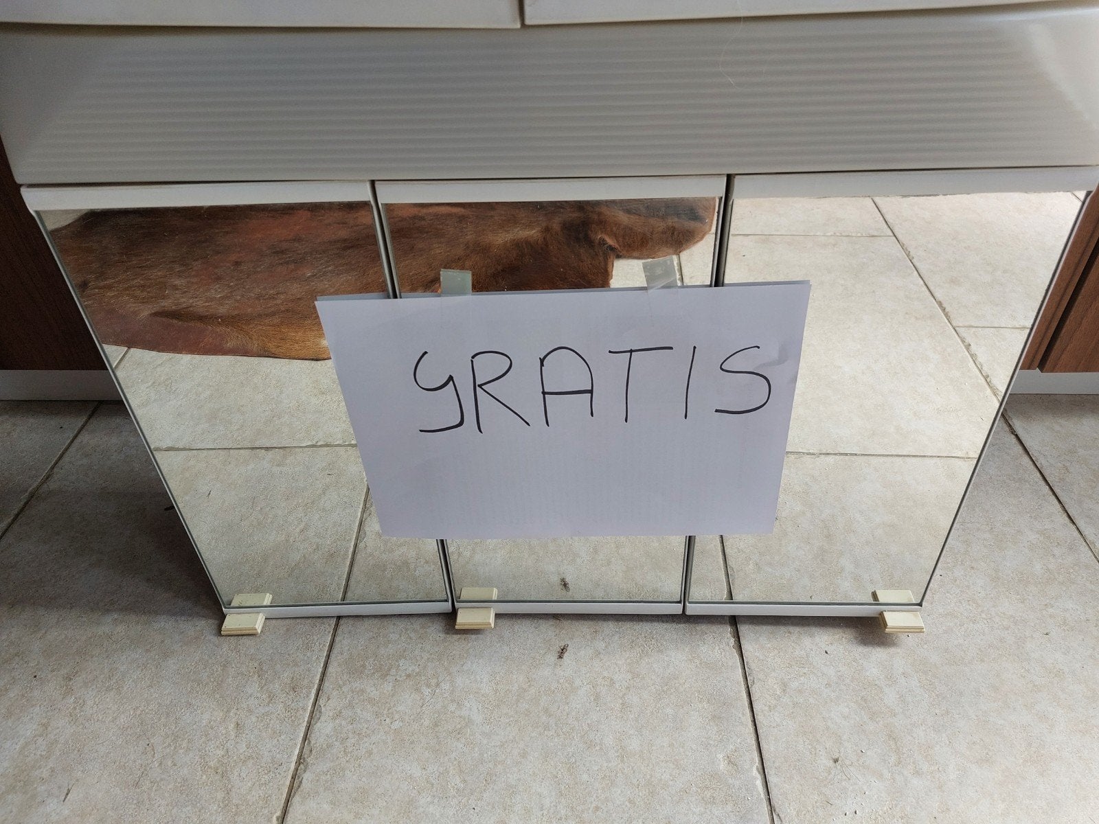 Spiegelkast GRATIS, Ophalen