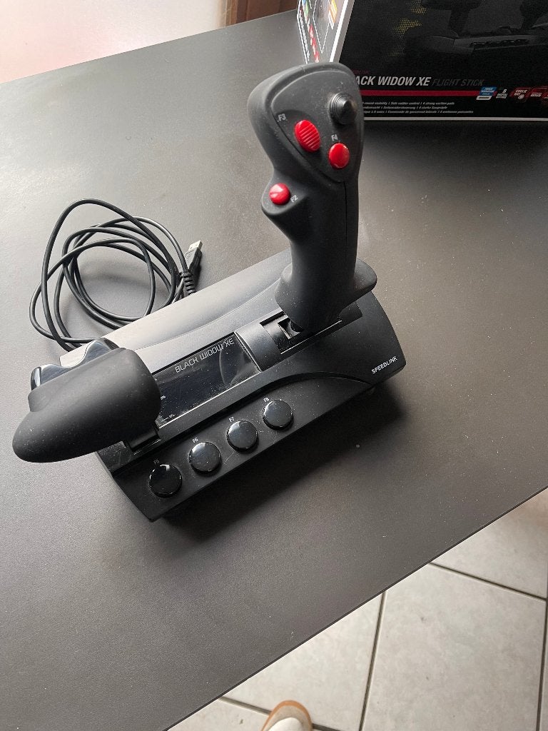 Vluchtsimulator met joystick, Computers en Software, Ophalen of Verzenden, Zo goed als nieuw, Speedlink