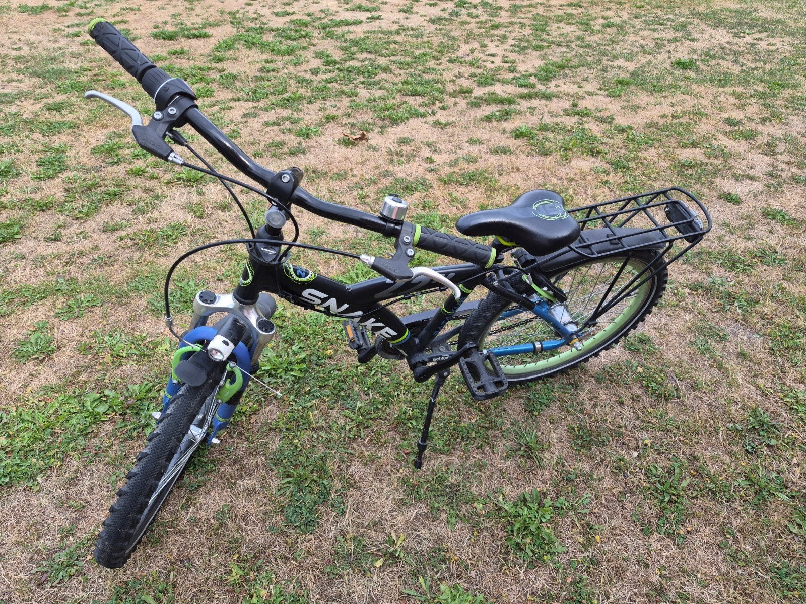 Jongensfiets 22 inch Batavus Snake zwart met groen, Fietsen en Brommers, Ophalen, 22 inch, Gebruikt, Versnellingen