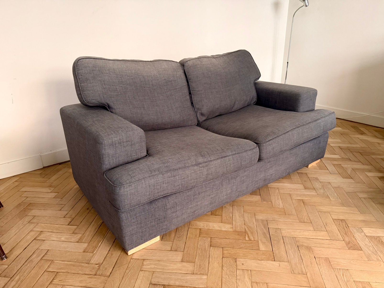 GRATUIT canapé-lit gris, Ophalen, Gebruikt, 90 cm, Tweepersoons