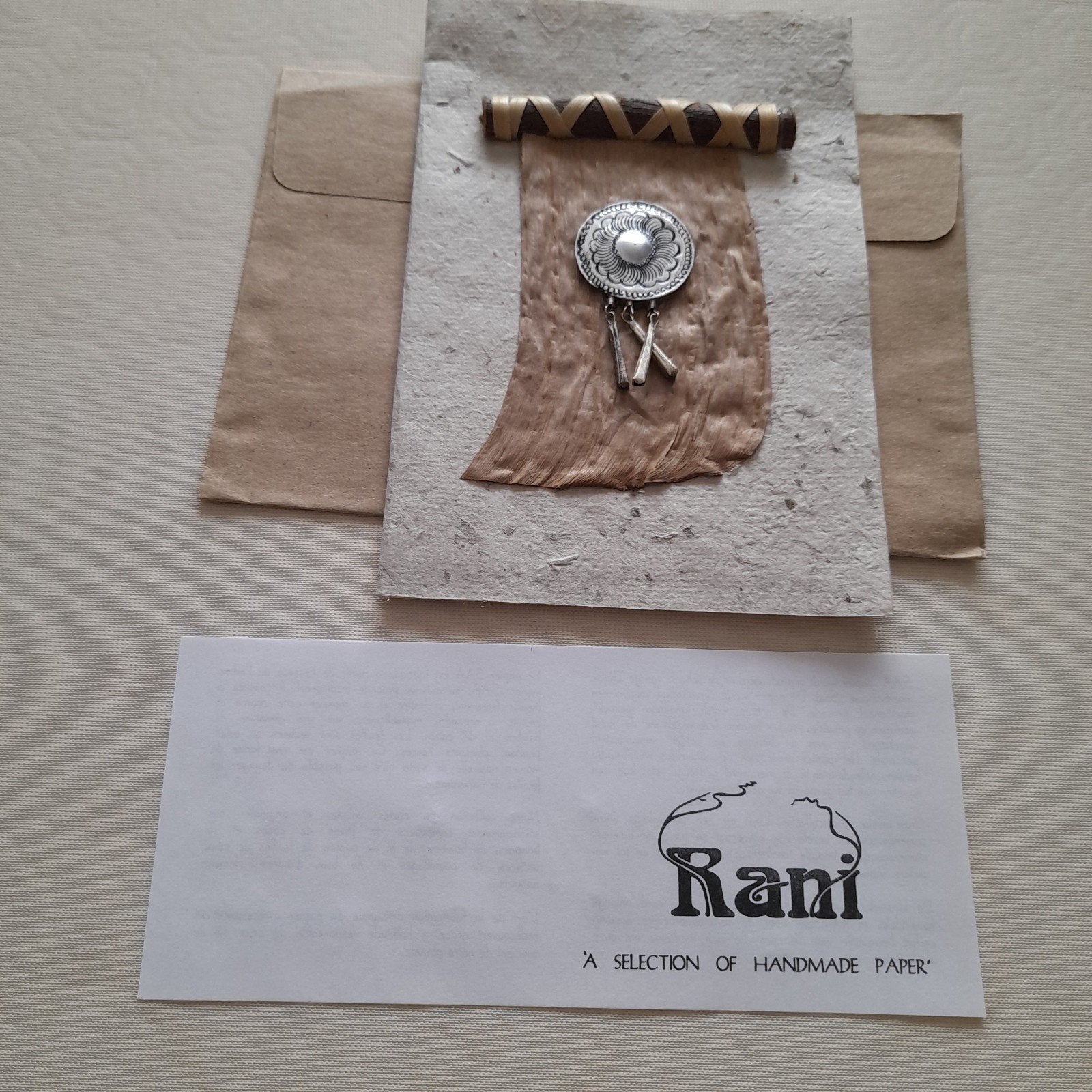 Wenskaart handgemaakt papier ., Diversen, Wenskaarten, Ophalen of Verzenden