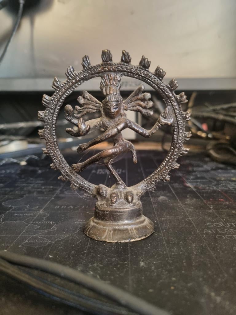 Antiek brons Shiva beeld, Antiek en Kunst, Ophalen